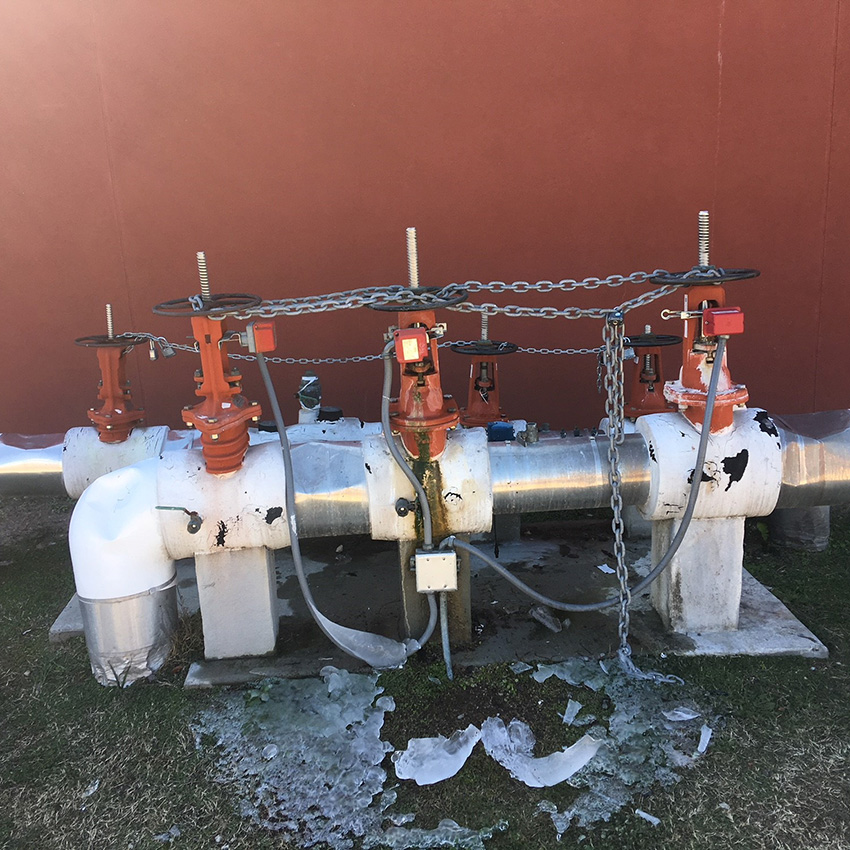 backflow preventer damaged by freeze